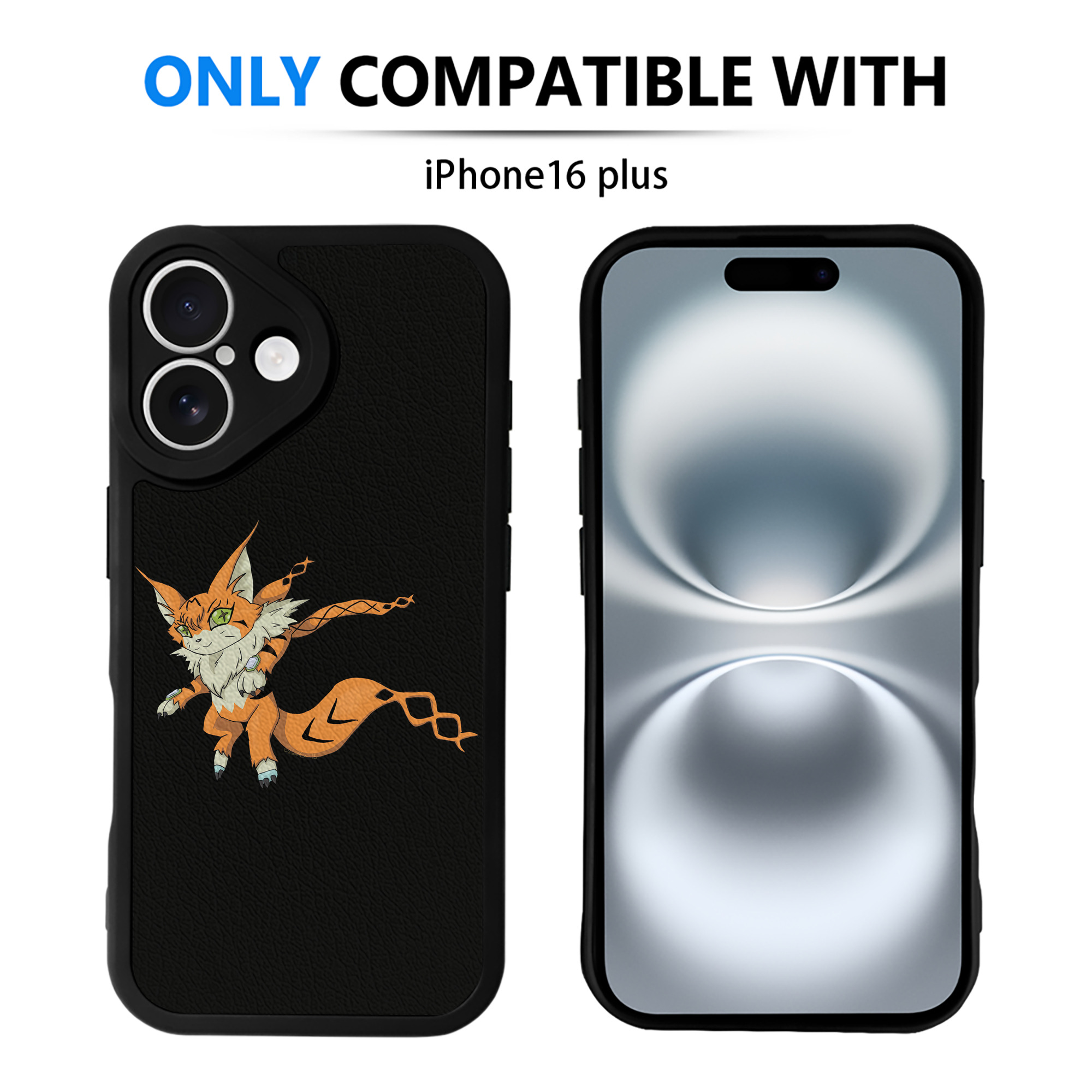 （画像用） Digimon デジタルモンスター/デジモン 【iPhone 16シリーズ対応】シリコンスマホケース（レザー調） 材質：シリコン